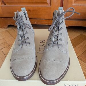 NYDJ Women's Gray Suede Boots